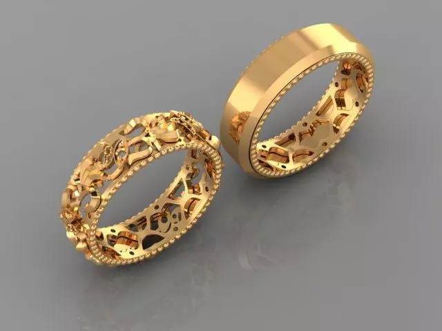 wedding ring 3D print model