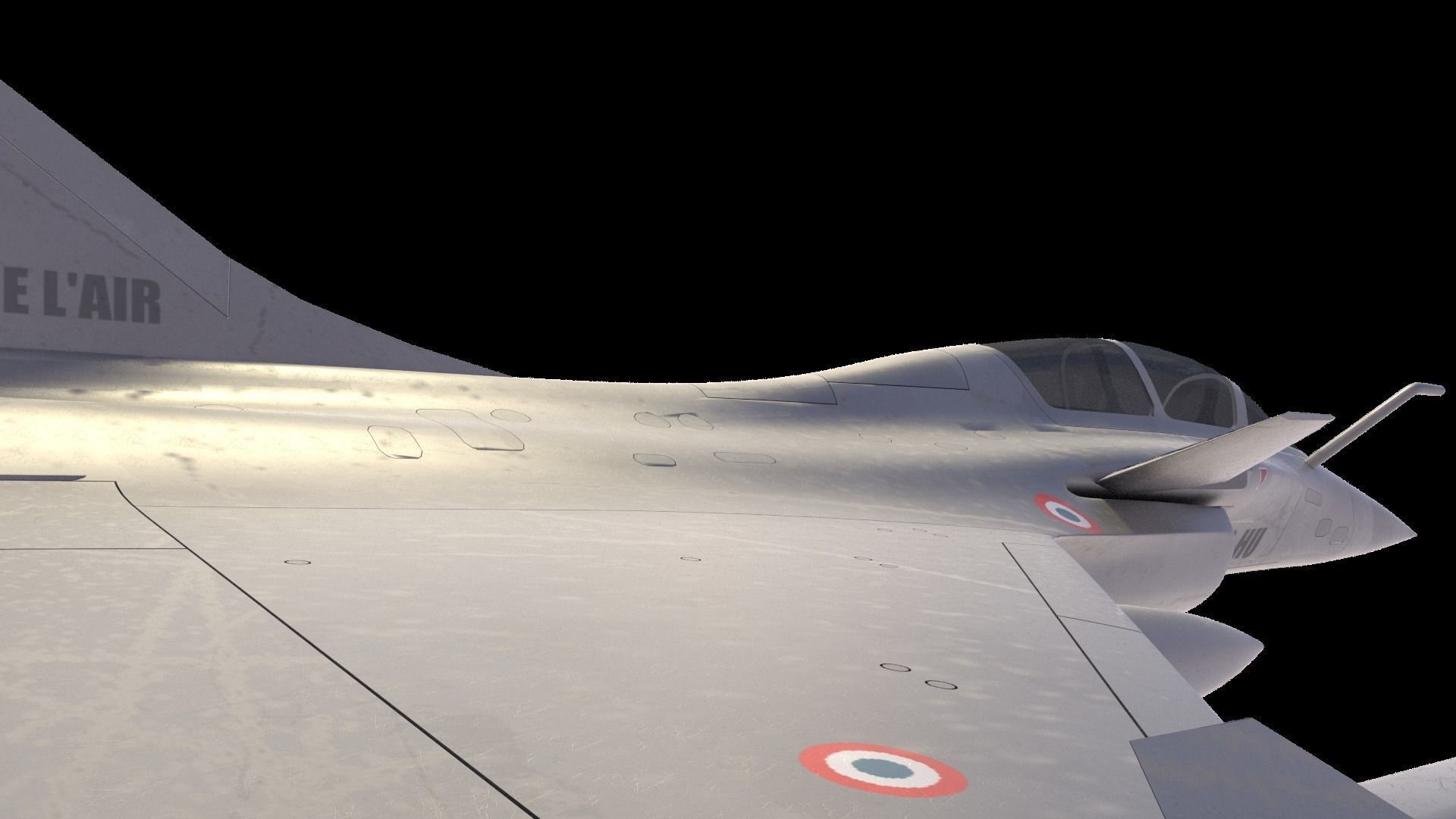 Rafale fighter  3D model_2