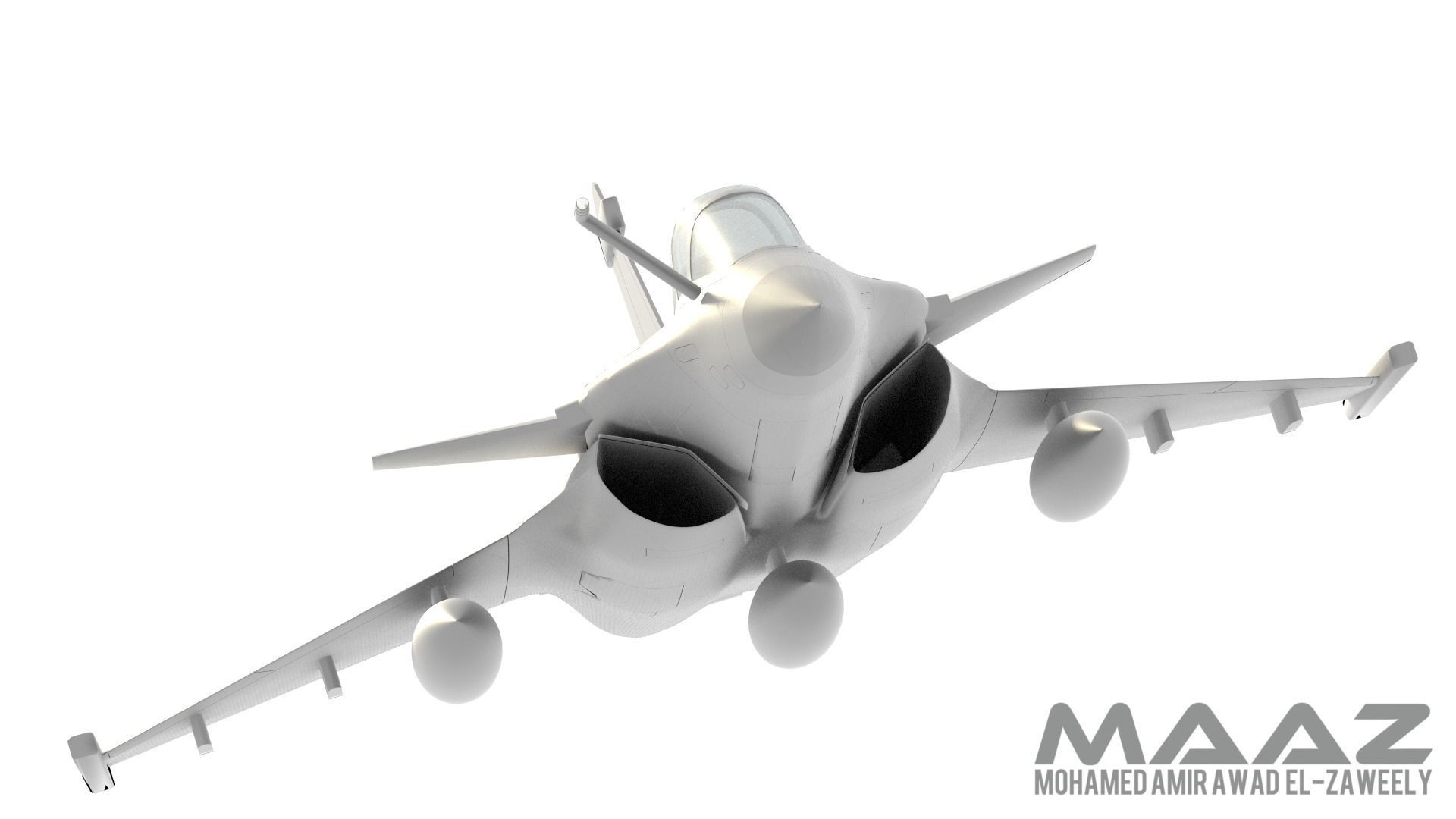 Rafale fighter  3D model_6
