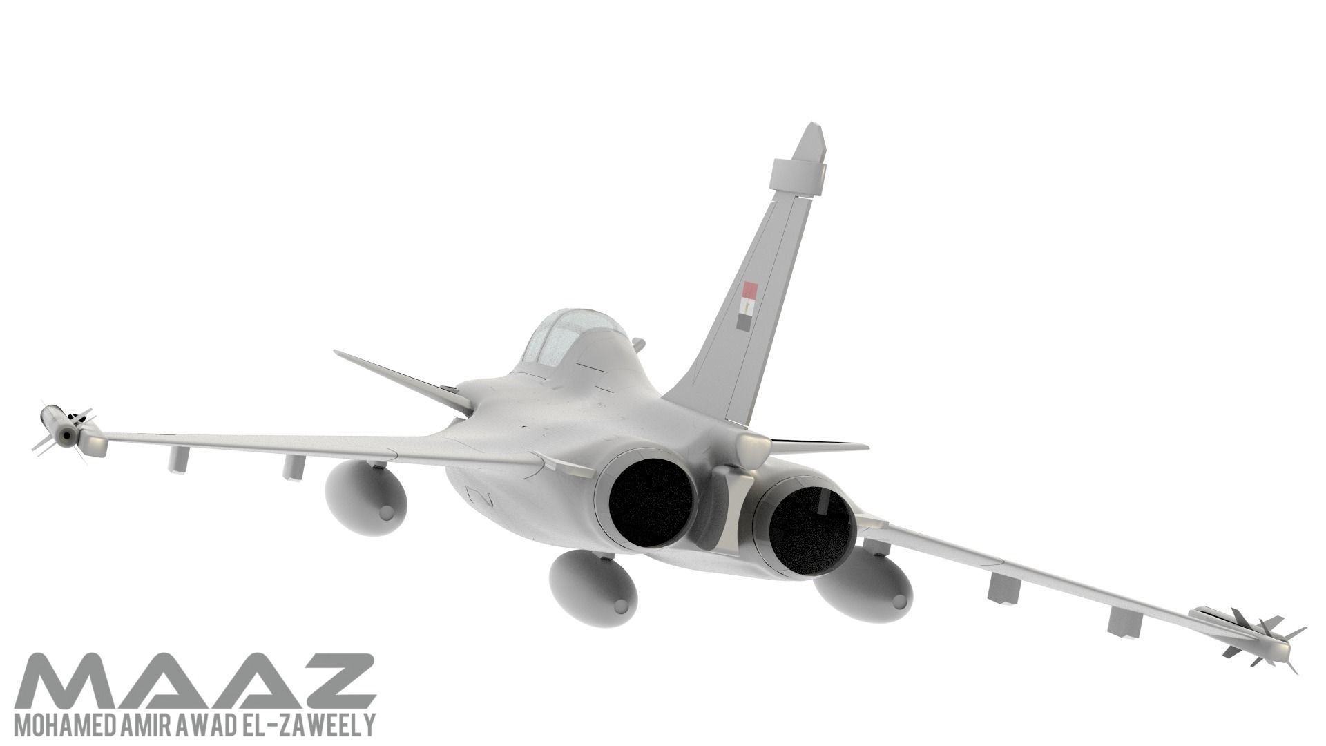 Rafale fighter  3D model_7