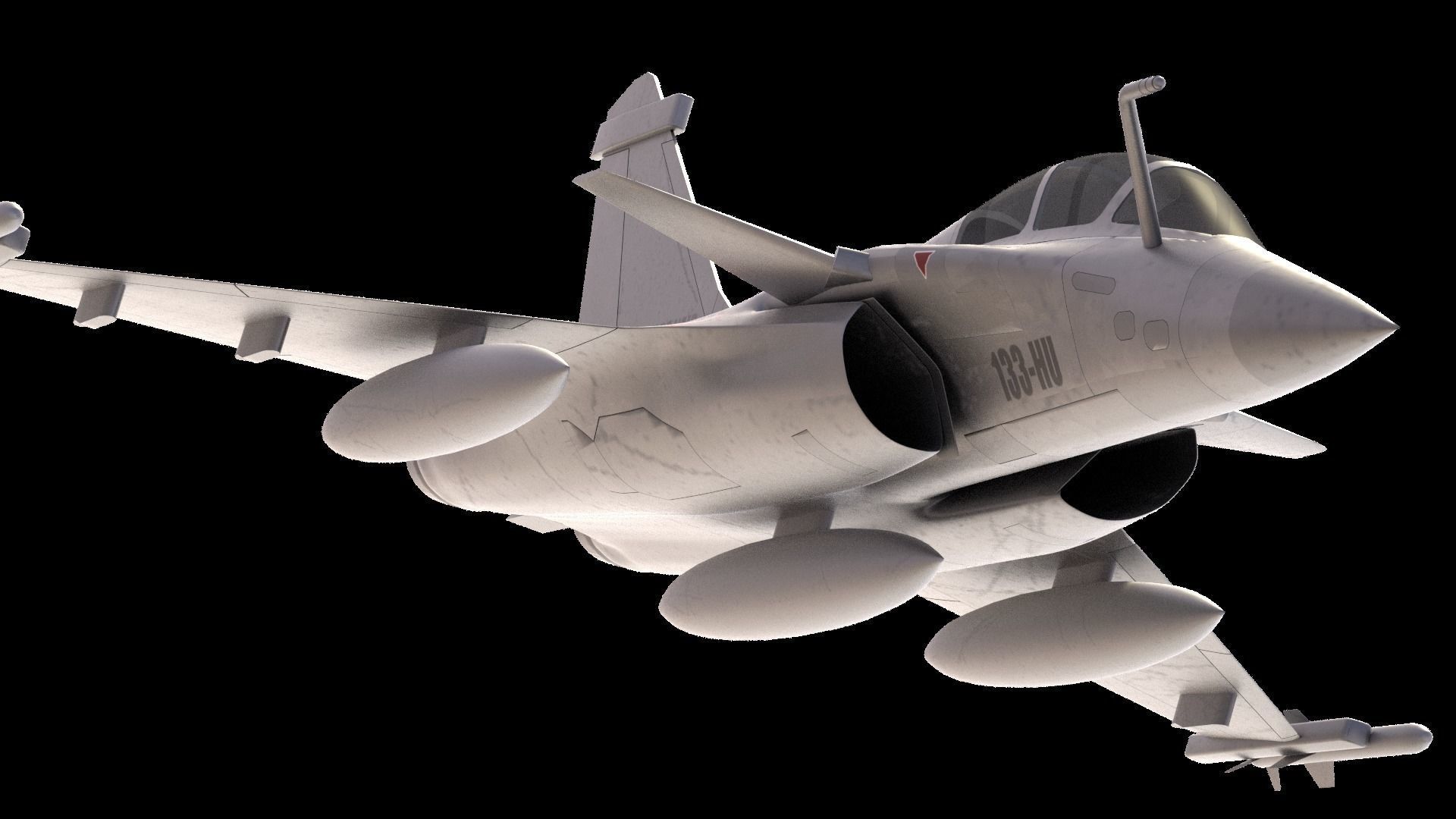 Rafale fighter  3D model_0