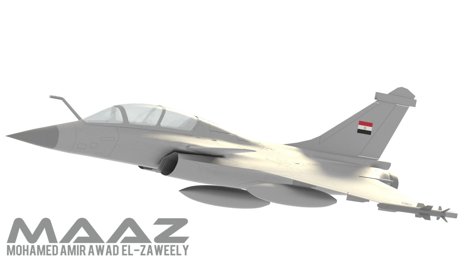 Rafale fighter  3D model_5