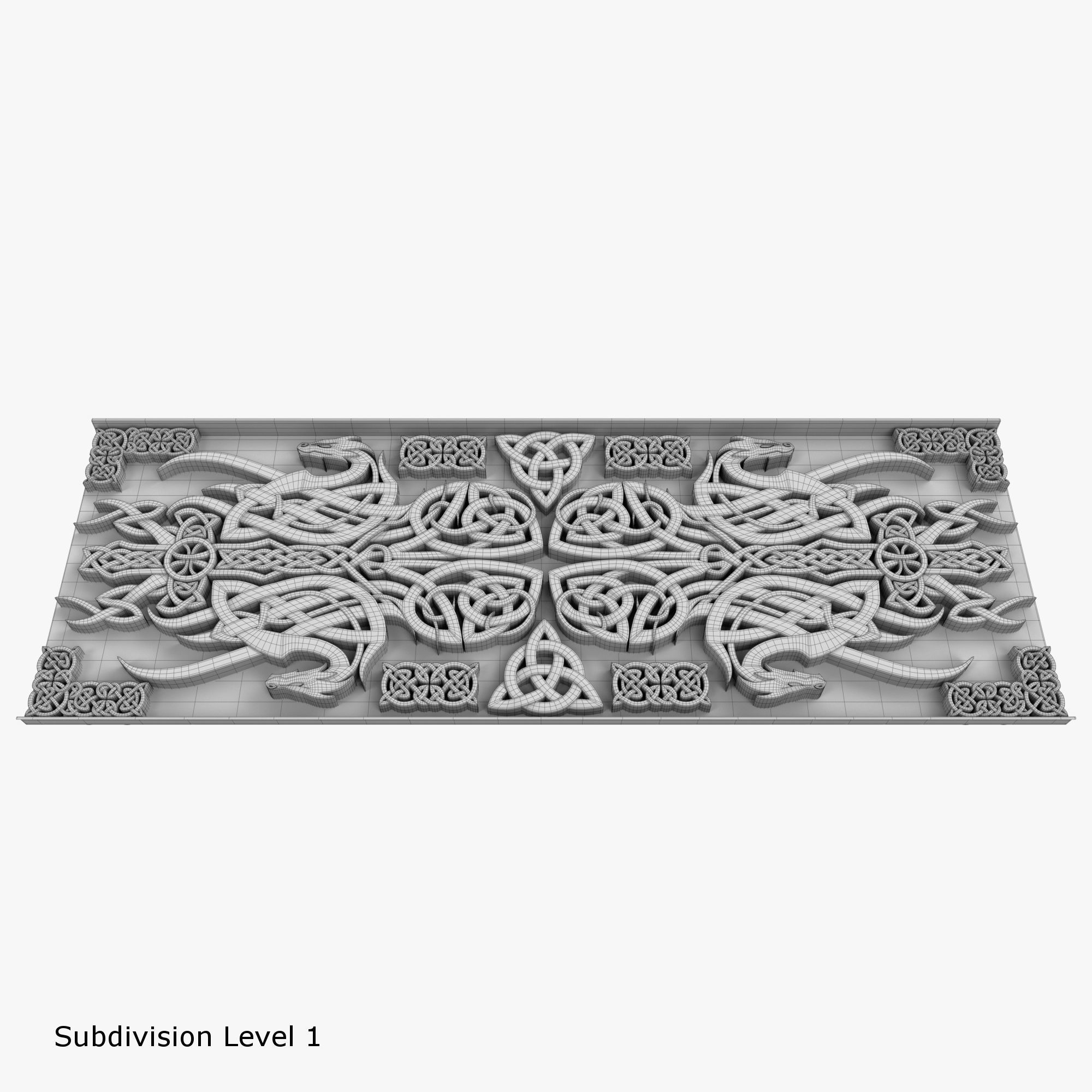 Celtic Ornament 3D model_8