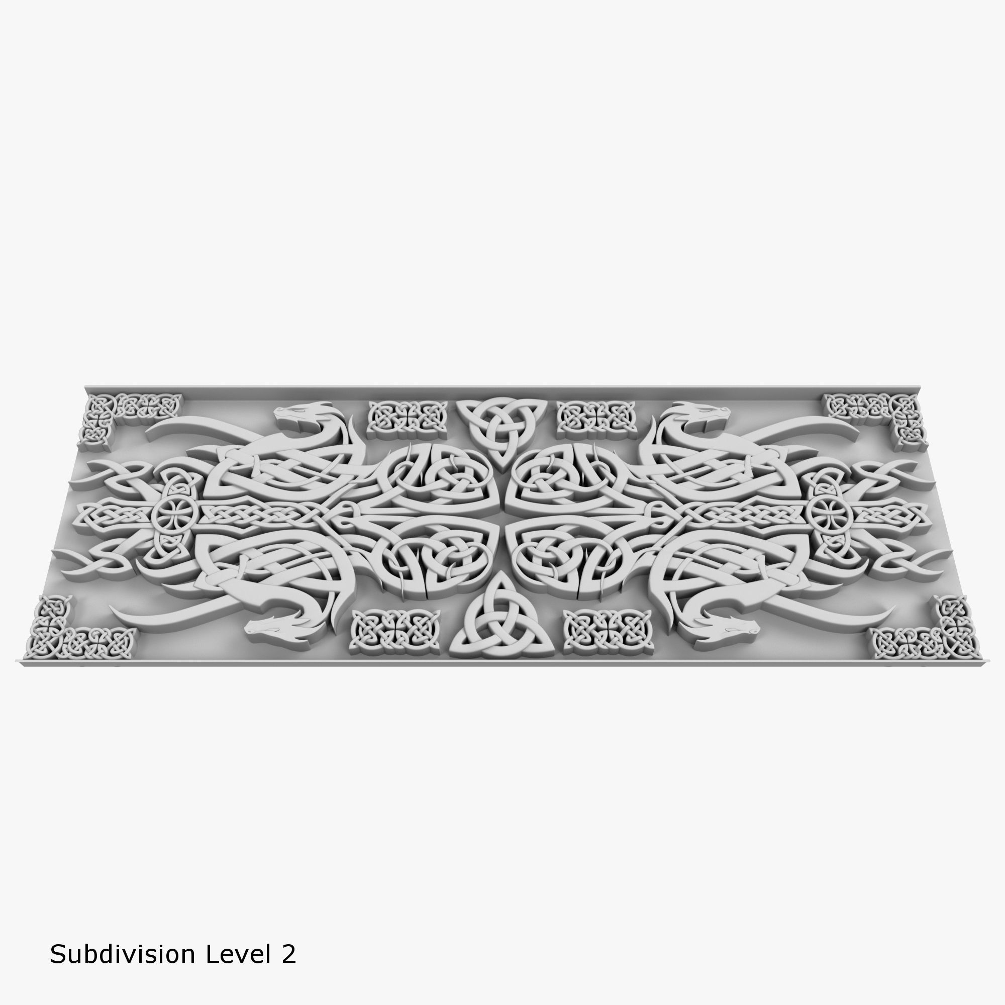 Celtic Ornament 3D model_2