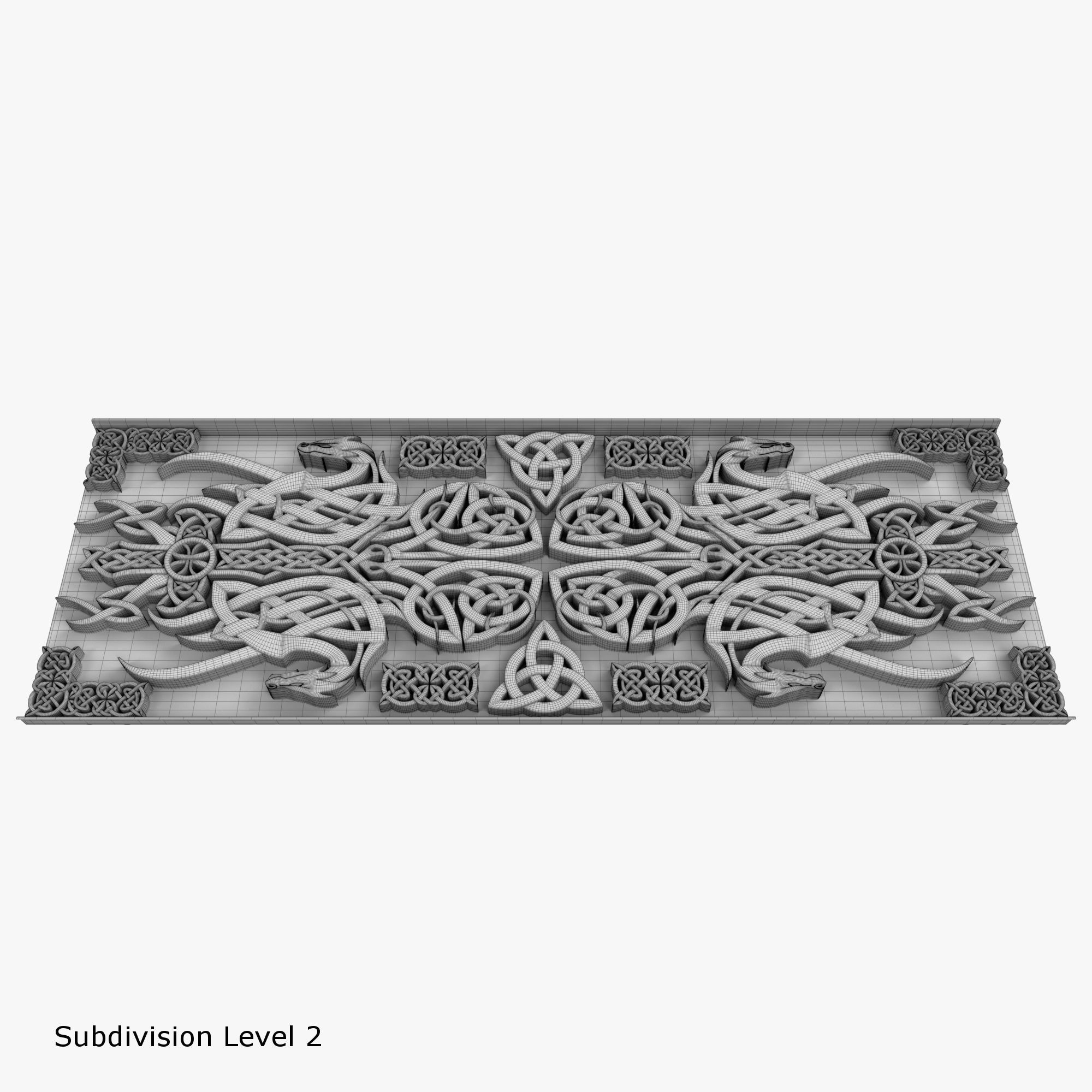 Celtic Ornament 3D model_10