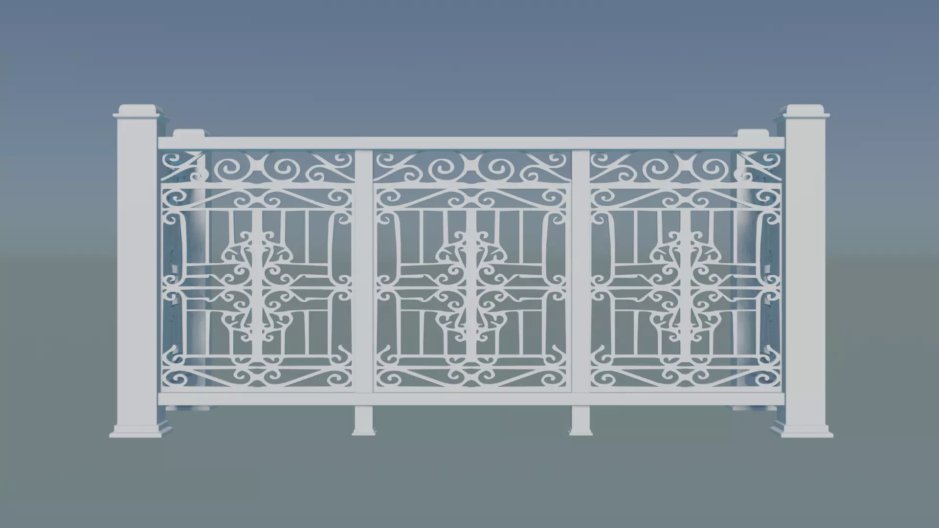 Railing Balcony 3D print model