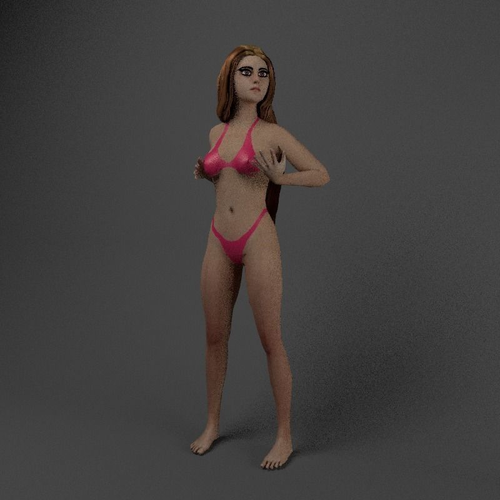 A Girl wearing Bikini