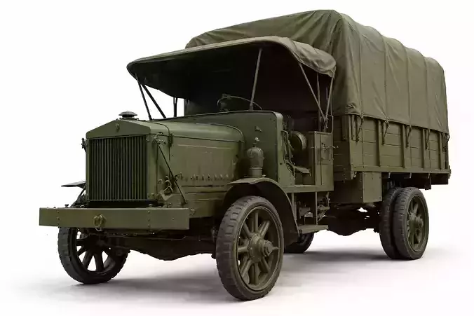 1900s Military Truck Vintage Army Transport Vehicle