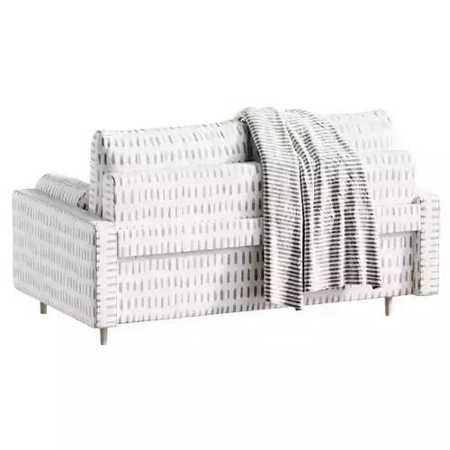 Dins Mini straight sofa 3D model 5