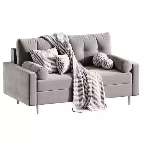 Dins Mini straight sofa 3D model 4