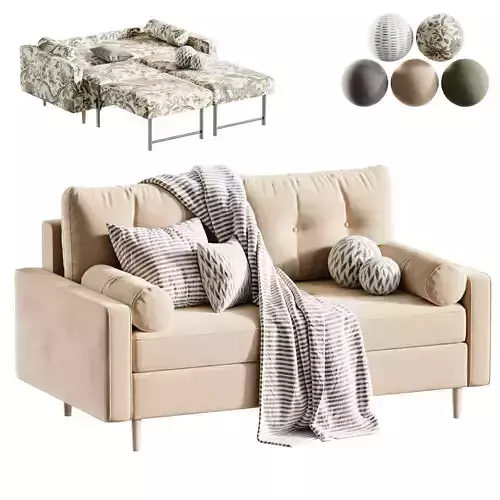 Dins Mini straight sofa 3D model