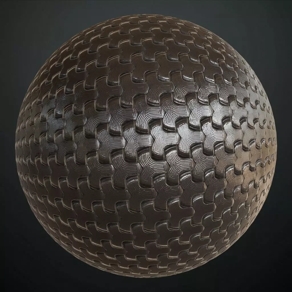 Sci-Fi Rusty Bolted Metal Panel PBR Seamless Texture