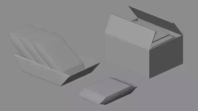 Lucky Strawberry Cookie Low-poly 3D model 5
