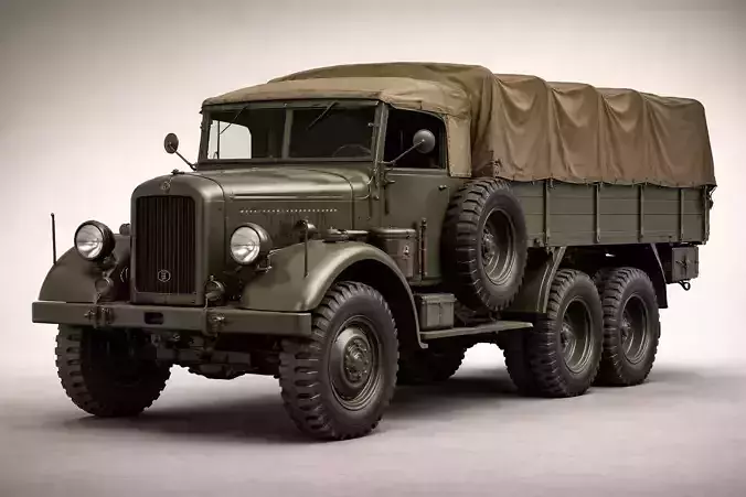 1920s Vintage Military Truck Classic Army Transport Vehicle
