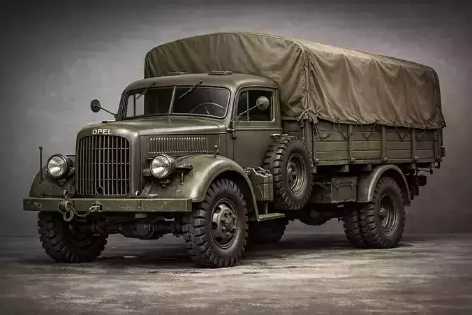 1930s Military Truck Vintage Army Transport Utility Vehicle