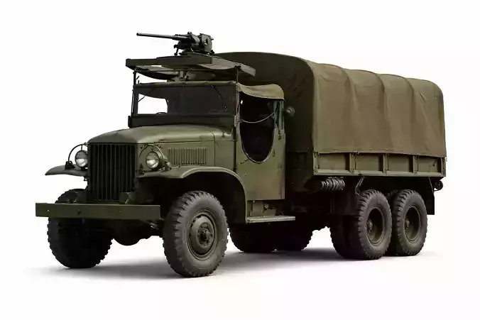 1940s Military Truck Vintage Army Cargo Transport Vehicle