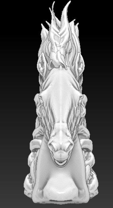Horse statue 3D print model_1