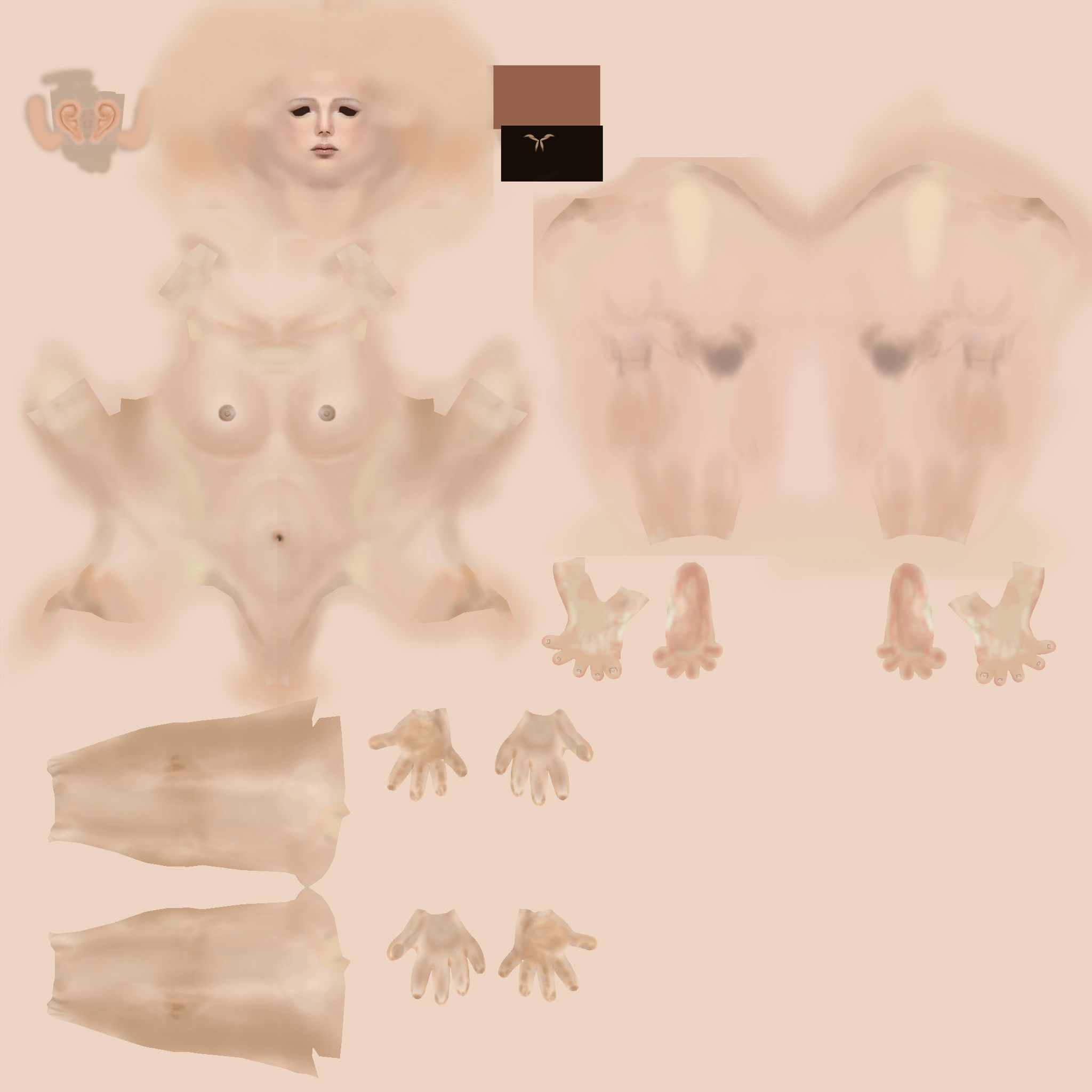 Film Star Textured Low-poly 3D model_8