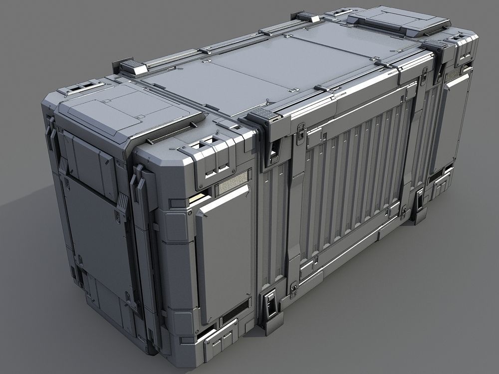 Sci-Fi Containers 3D model_16