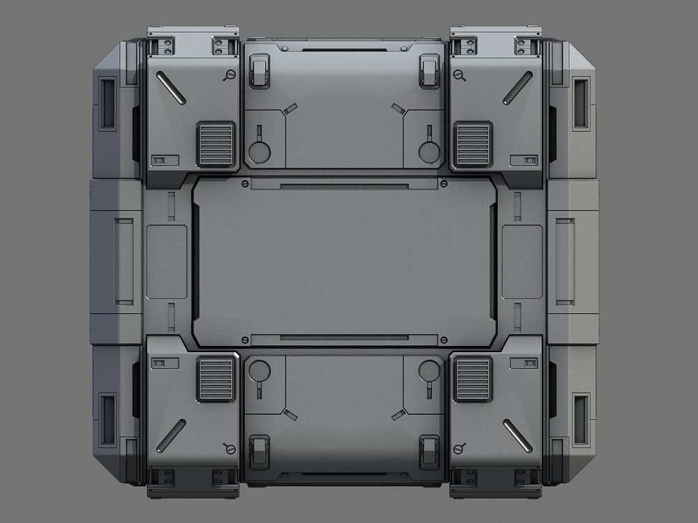 Sci-Fi Containers 3D model_9