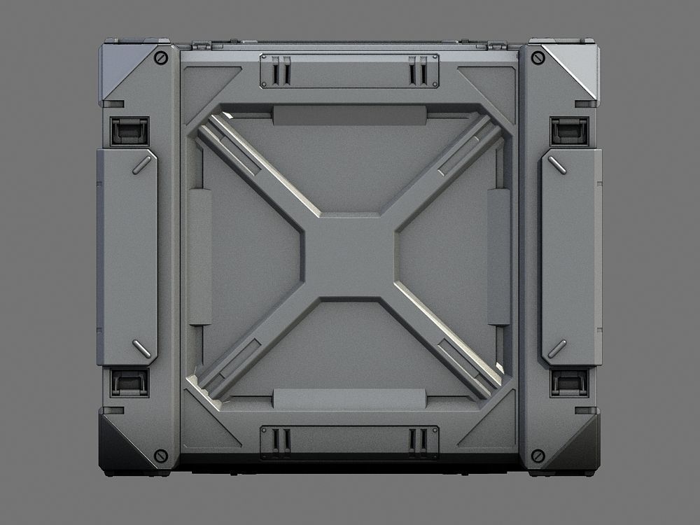 Sci-Fi Containers 3D model_4