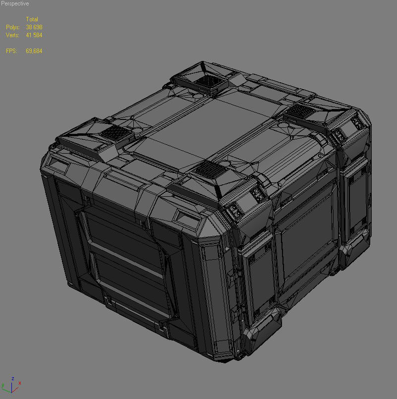 Sci-Fi Containers 3D model_10