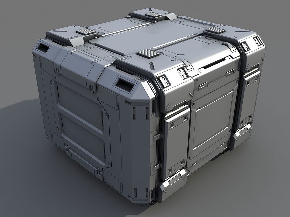 Sci-Fi Containers 3D model_6