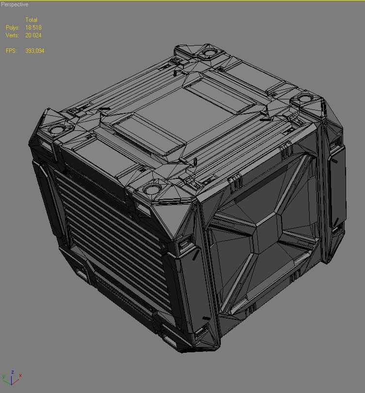 Sci-Fi Containers 3D model_5