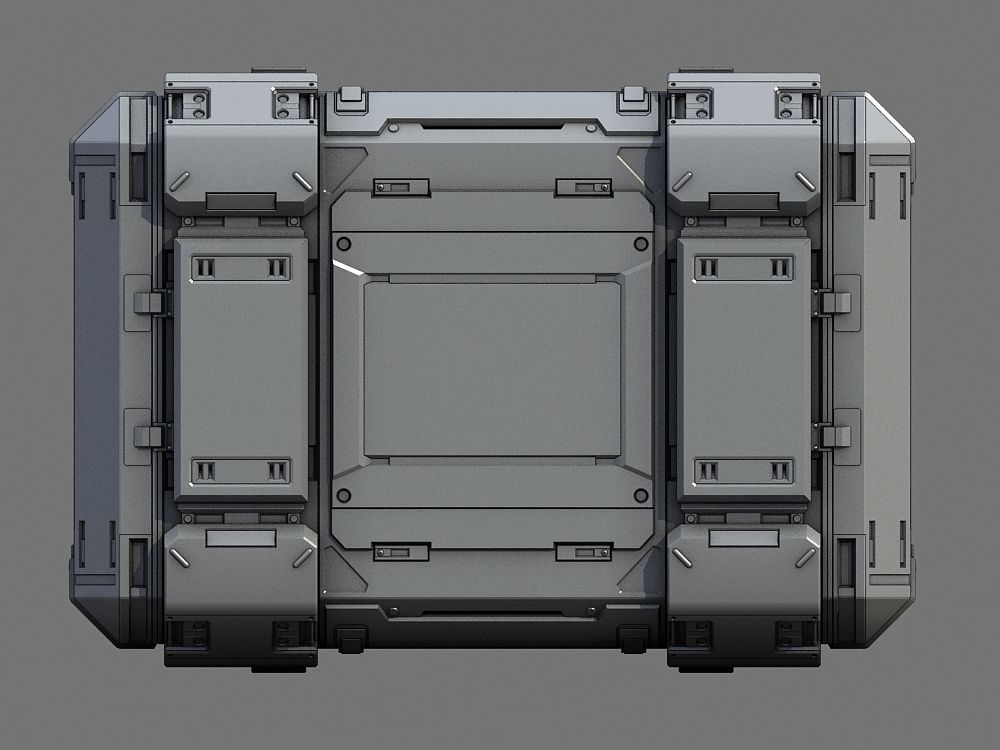 Sci-Fi Containers 3D model_7