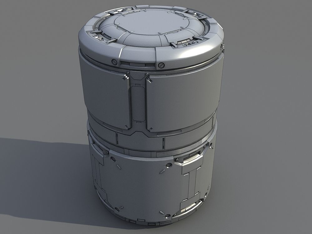 Sci-Fi Containers 3D model_11