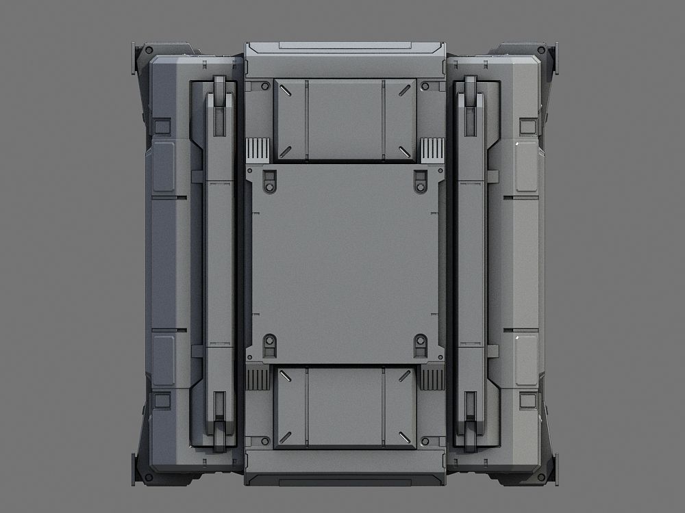 Sci-Fi Containers 3D model_17