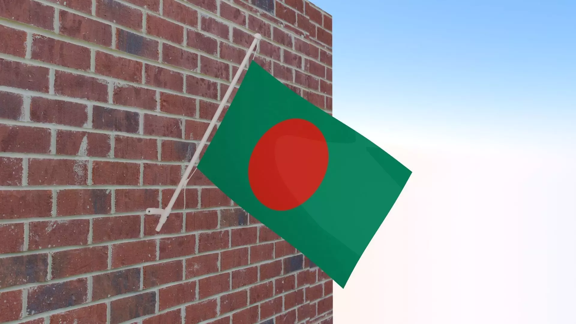 Flag of Bangladesh 3D model