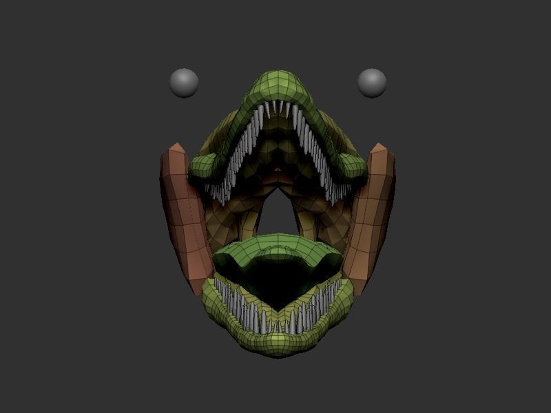 3D Velociraptor dinosaur Low-poly 3D model_19