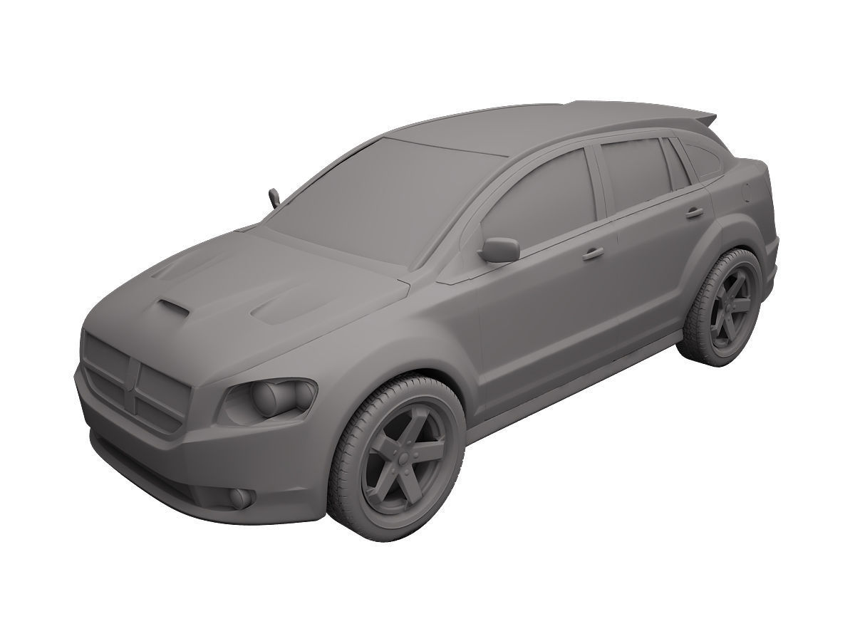Model Dodge Caliber Srt 4 2008 Cgtrader Dodge Caliber Srt 4 2008 Model Max Obj Mtl S 7