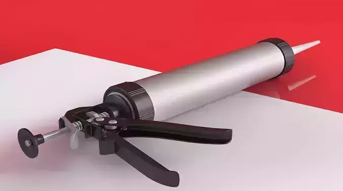 Silicone gun 3D model