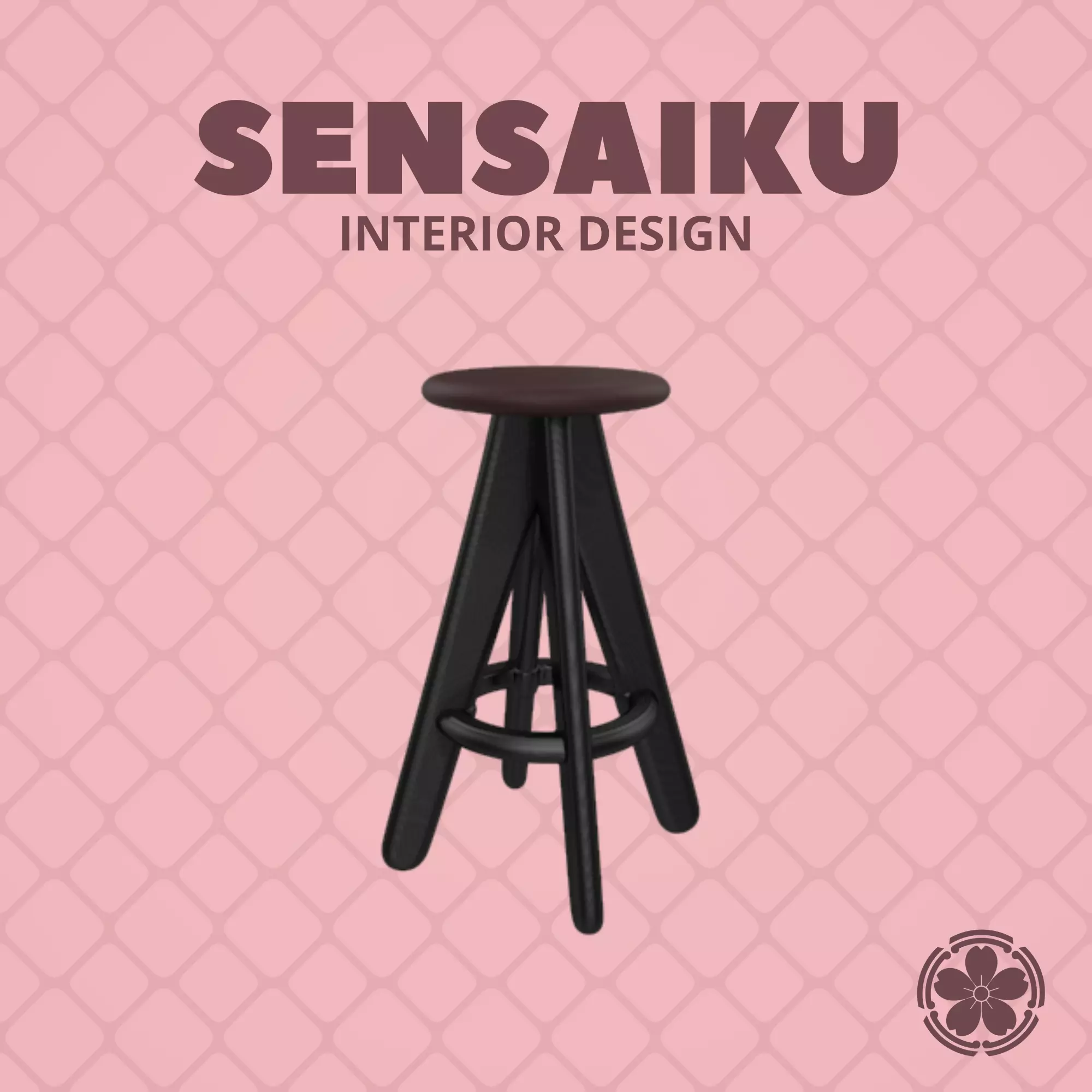 408 Tom Dixon Slab Barstool for Miniature Dollhouse - 3D Print 3D print model