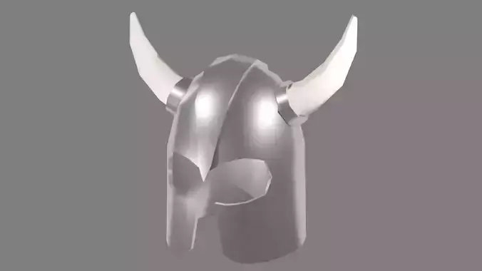 Stylized Viking Helmet Game Asset