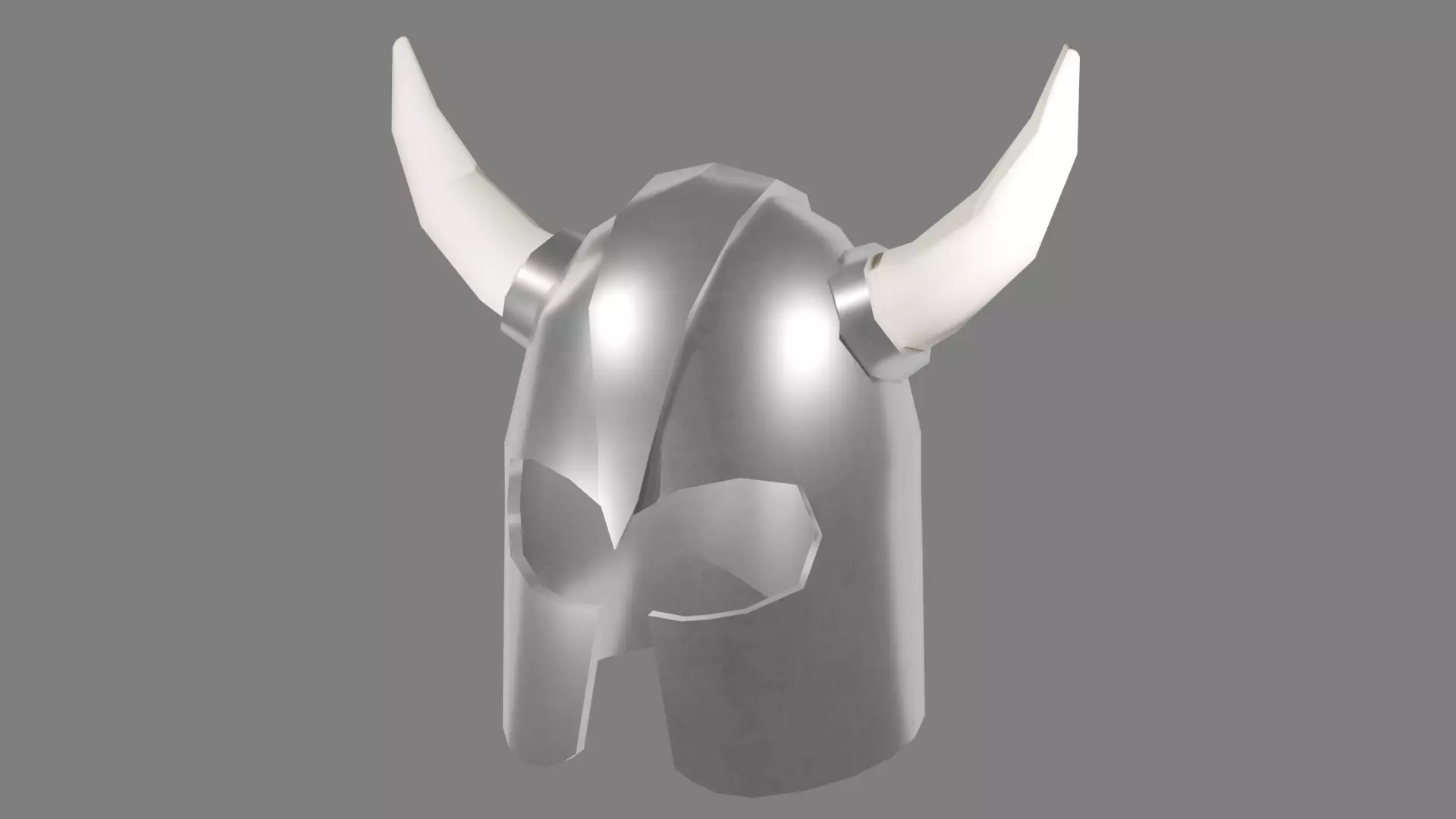 Stylized Viking Helmet Game Asset Low-poly 3D model