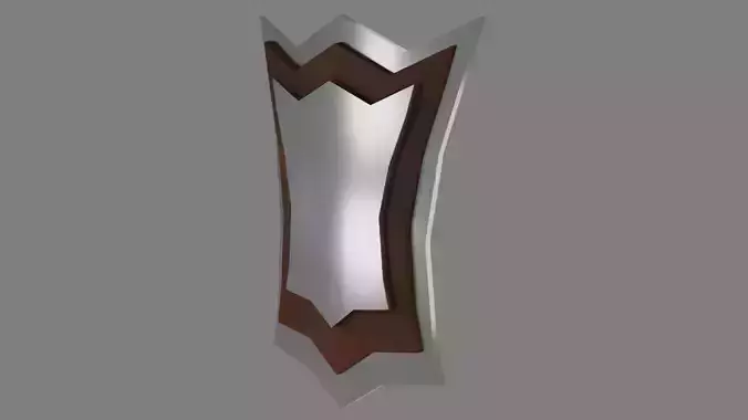 Stylized Tower Shield Game Asset