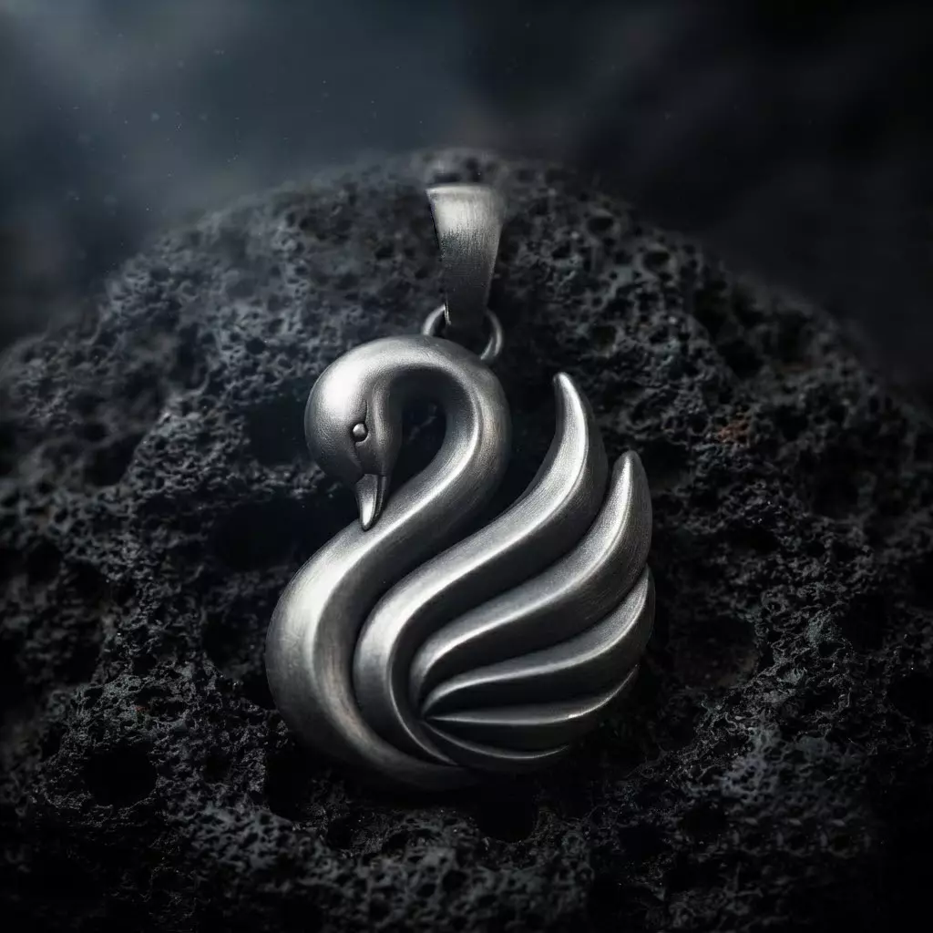 Swan Pendant 3D print model