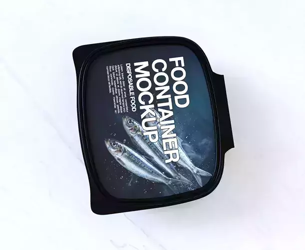 Food Container Packaging 3D model 6