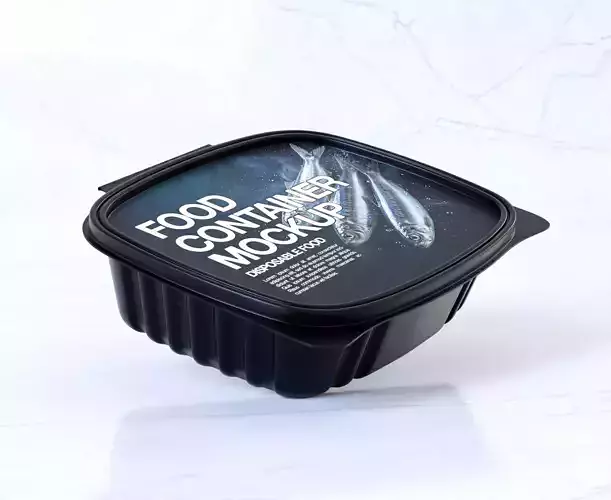 Food Container Packaging 3D model 2