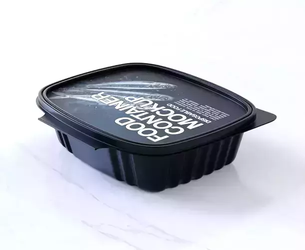 Food Container Packaging 3D model 7