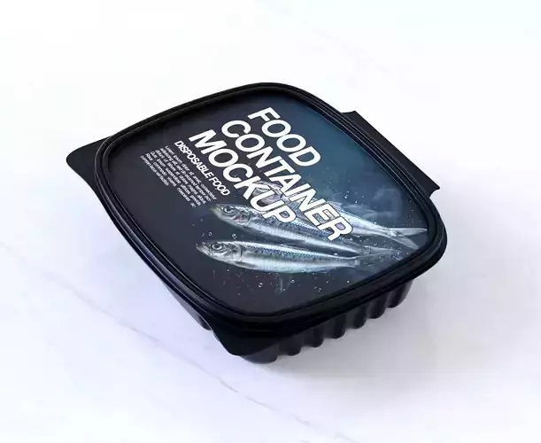 Food Container Packaging 3D model 5