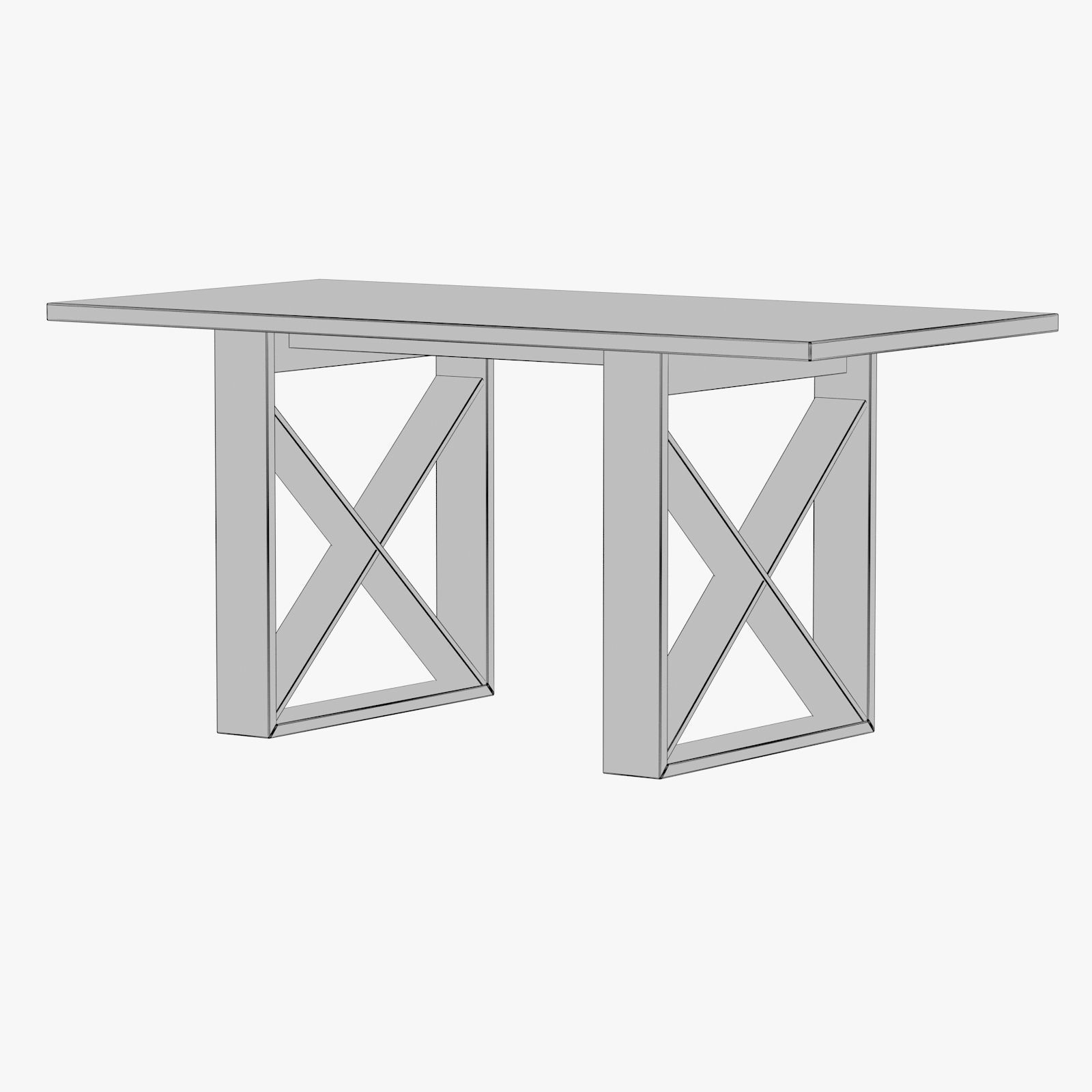 FV63620 Monty Dining Table 3D model_9