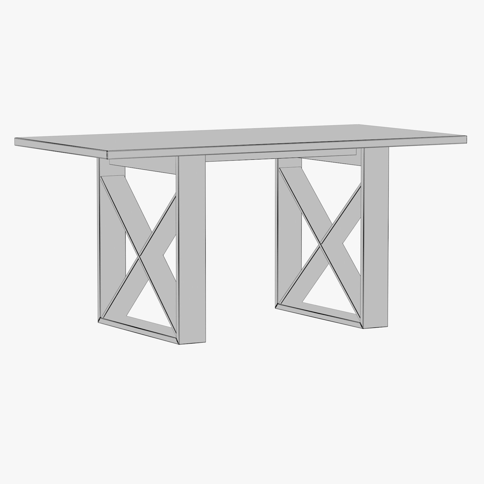 FV63620 Monty Dining Table 3D model_6