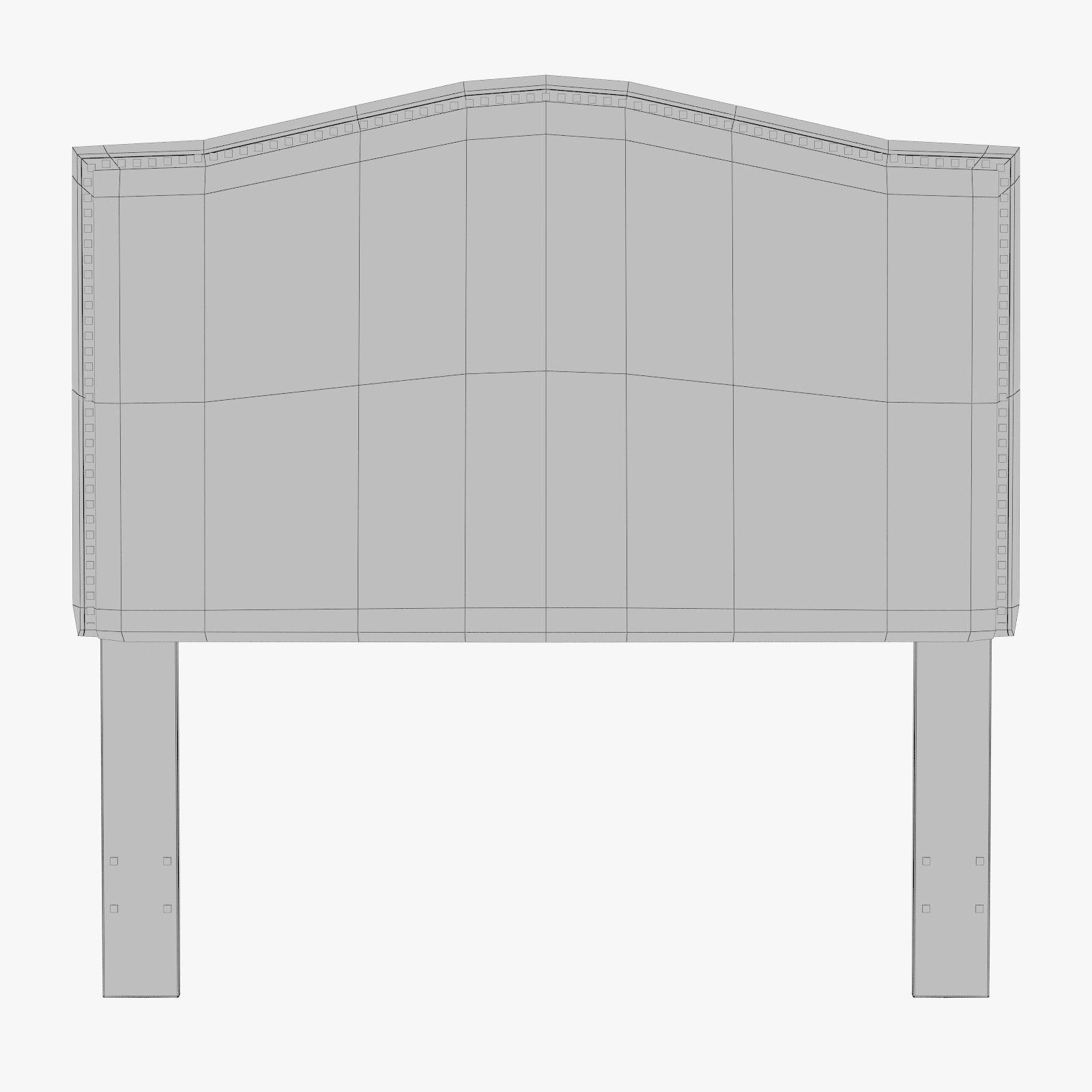 ML1827 Selma Nailhead Upholstered Headboard 3D model_7