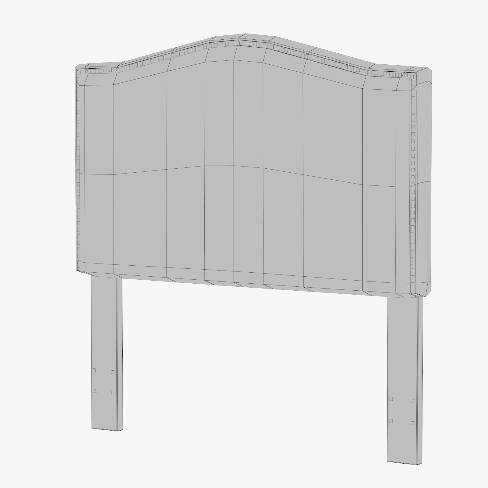 ML1827 Selma Nailhead Upholstered Headboard 3D model_6