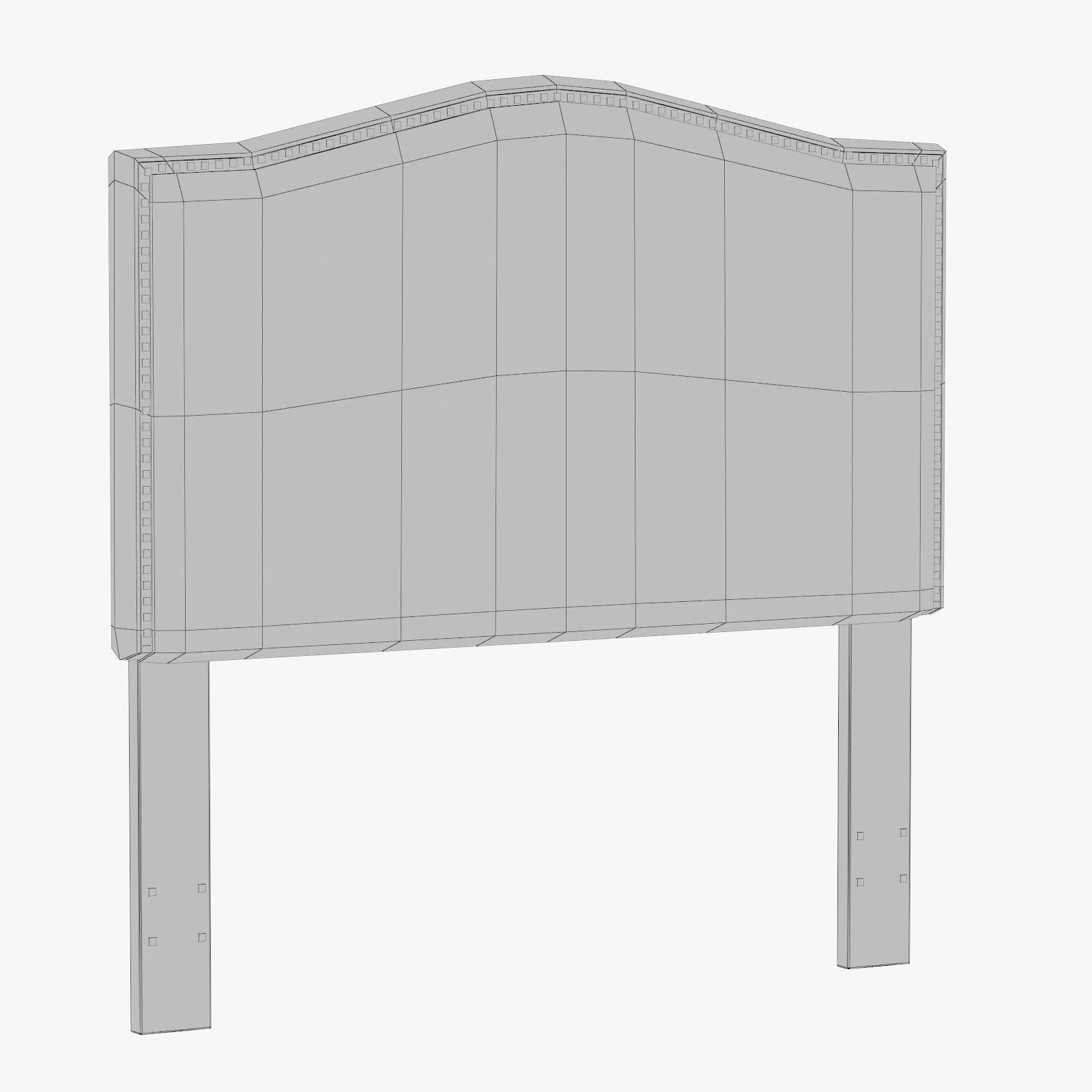 ML1827 Selma Nailhead Upholstered Headboard 3D model_9