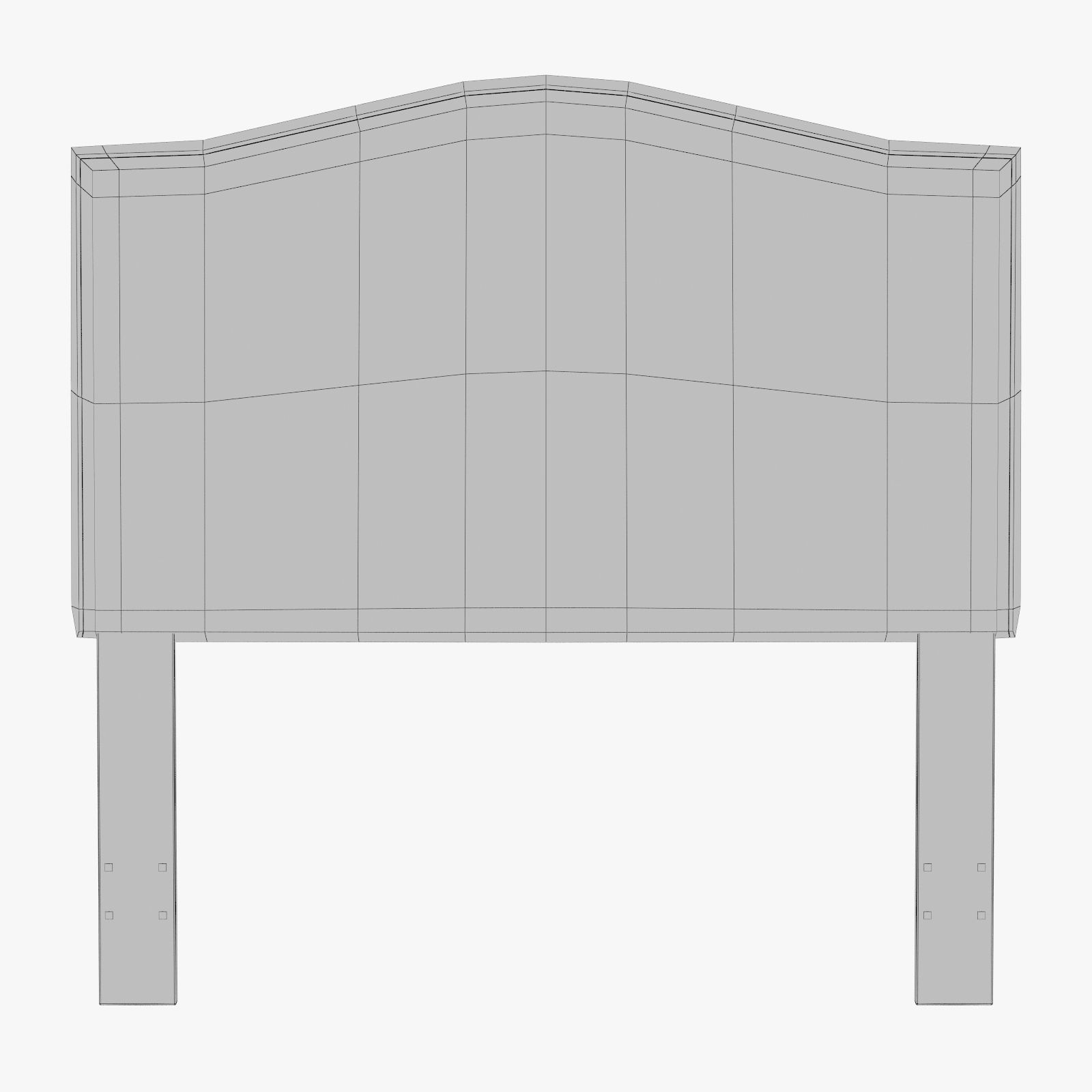 ML1827 Selma Nailhead Upholstered Headboard 3D model_8